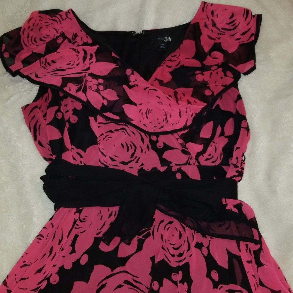 Pink floral dress